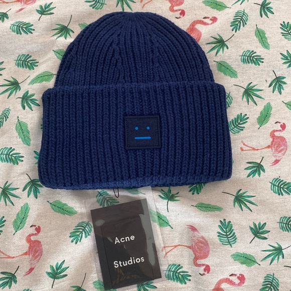 Acne Studios Beanie In Blue - Picture 1 of 5